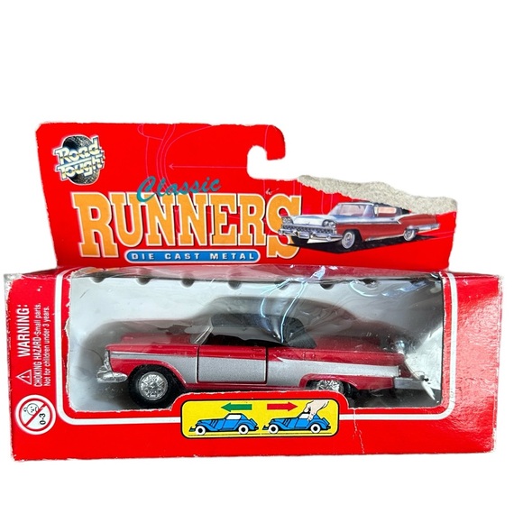 VINTAGE Road Tough Classic Runners 1950"s Plymouth Fury Die-Cast Pull Back Racer - Picture 2 of 13